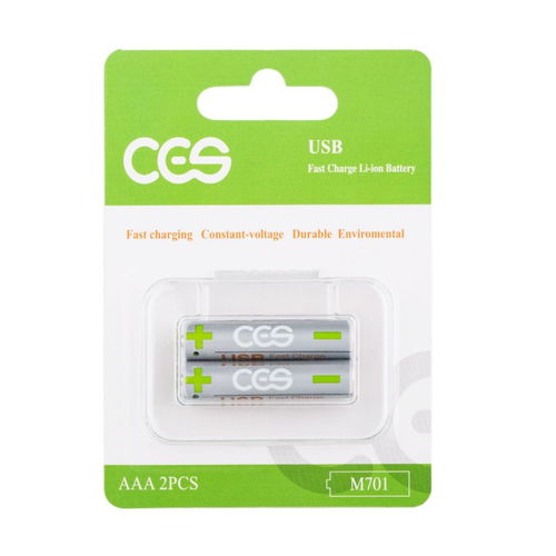 CES先進儲能AAA 7號電池 USB充電，1.5V恒壓，多場景應用的數碼新選擇